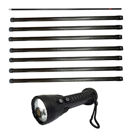 Vividia Pole Telescopic Inspection Camera, 12m Long, Carbon Fiber, F5 Camera WPC 1200 F